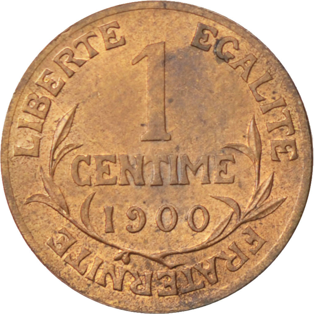 Coin, France, Dupuis, Centime, 1900, MS(63), Bronze, KM:840, Gadoury:90