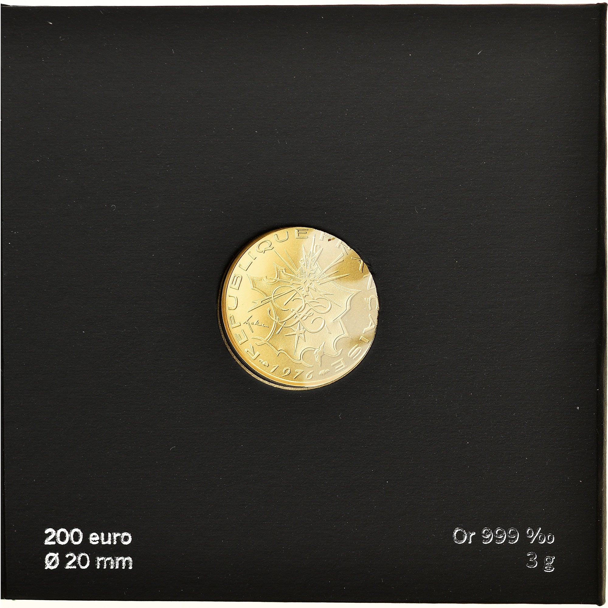 France, Monnaie de Paris, 200 Euro, Pièce d'Histoire, 2019, Paris, BU, FDC, Or