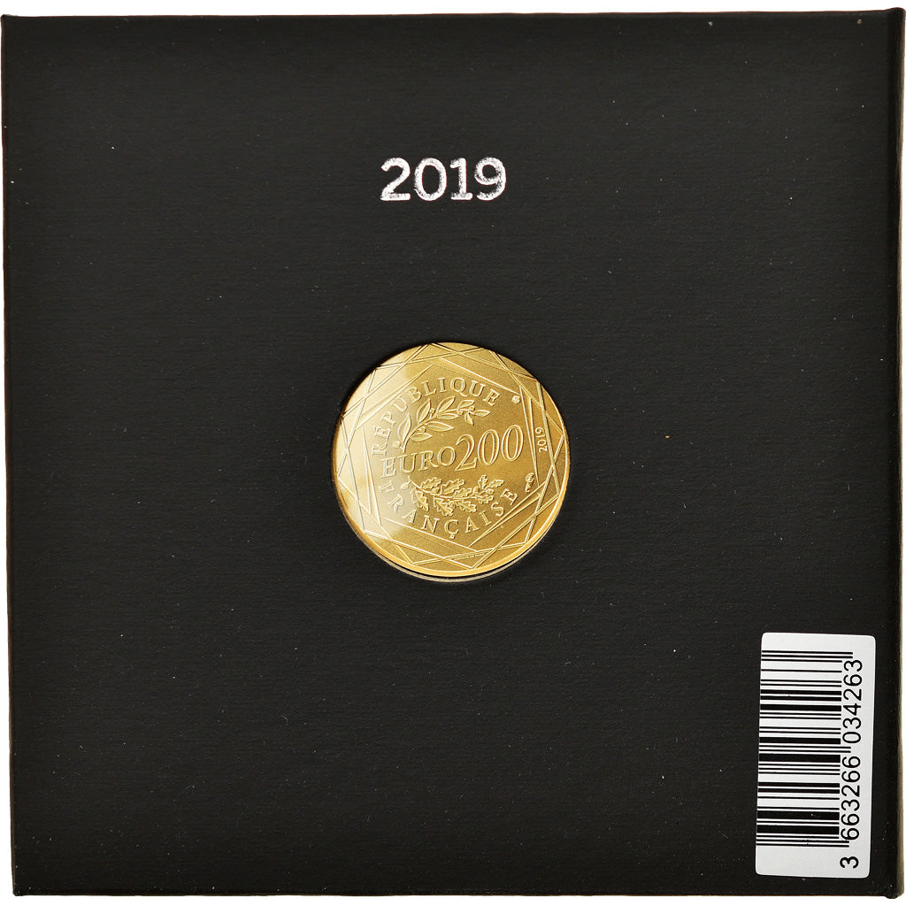 France, Monnaie de Paris, 200 Euro, Pièce d'Histoire, 2019, Paris, BU, FDC, Or