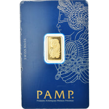 Suíça, 2.5g Gold Bar, PAMP, MS(65-70), Dourado