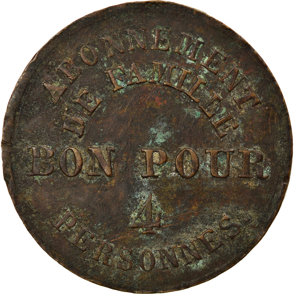 France, Advertising Token, Paris, Théâtre COMTE, Bon pour 4 Personnes