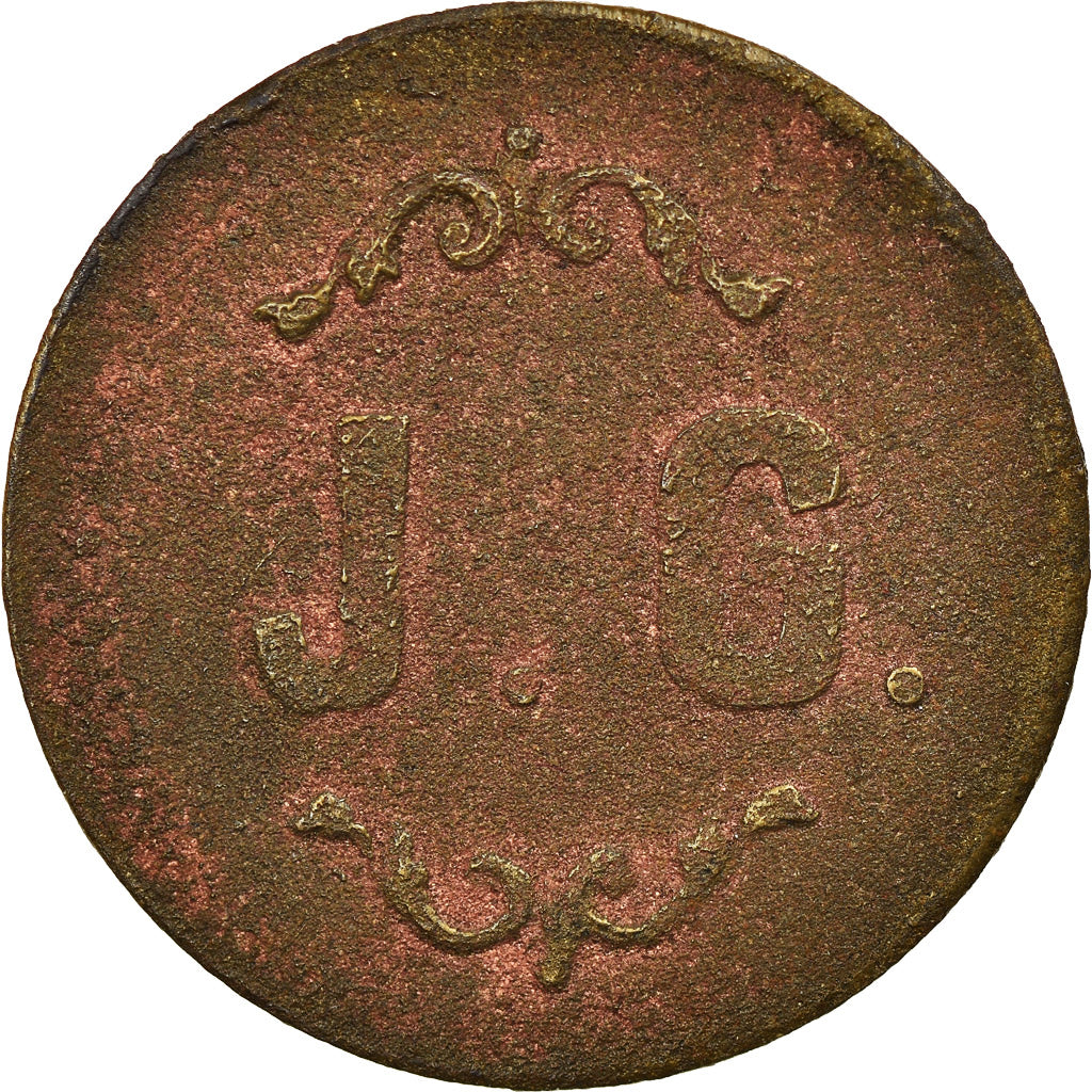 France, Jeton, Lavoir et Buanderie, Bon pour seau d'eau chaude, TB+, Laiton