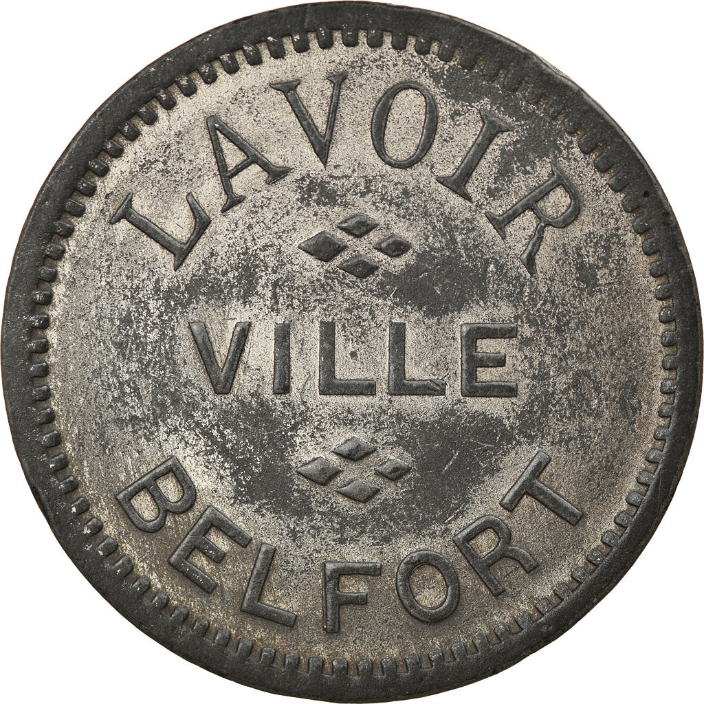 Francja, Token, Lavoir, Ville de Belfort, EF(40-45), Nickel plated zinc