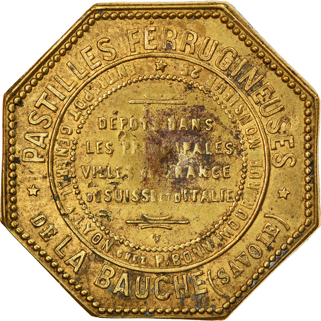 Francia, Token, La Bauche, Pastilles Férrugineuses, Eau minérale protoferrée