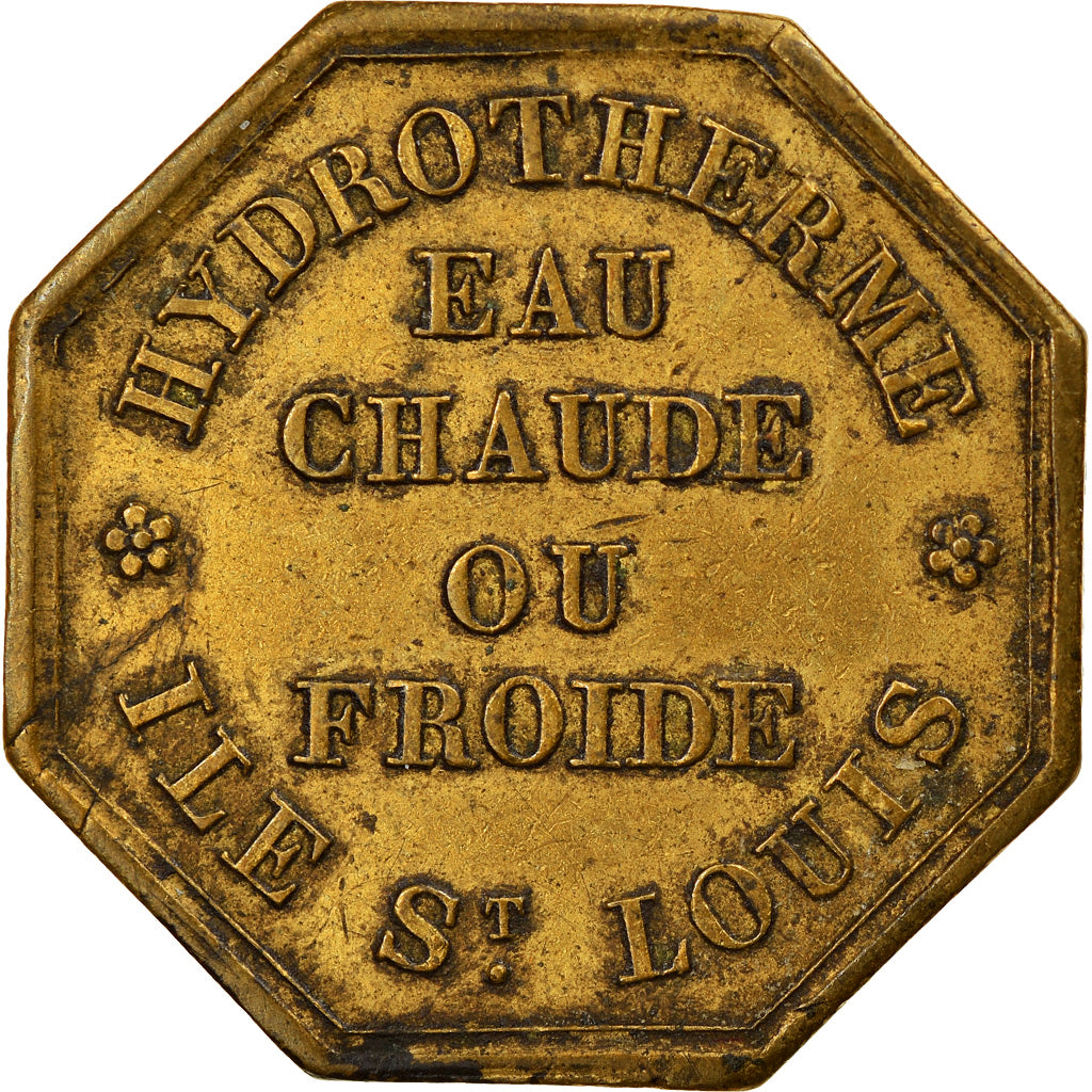 France, Jeton, Paris, Hydrotherme, Eau chaude ou Froide, 1 Voie d'eau, TTB