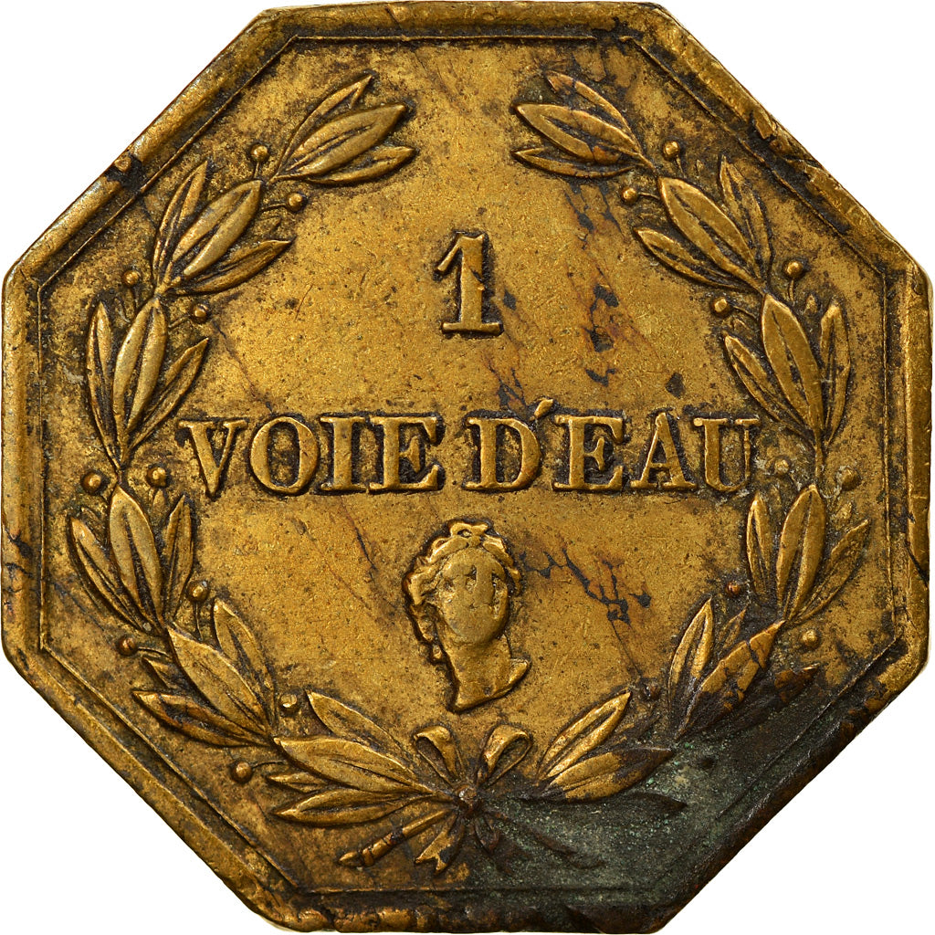 France, Jeton, Paris, Hydrotherme, Eau chaude ou Froide, 1 Voie d'eau, TTB