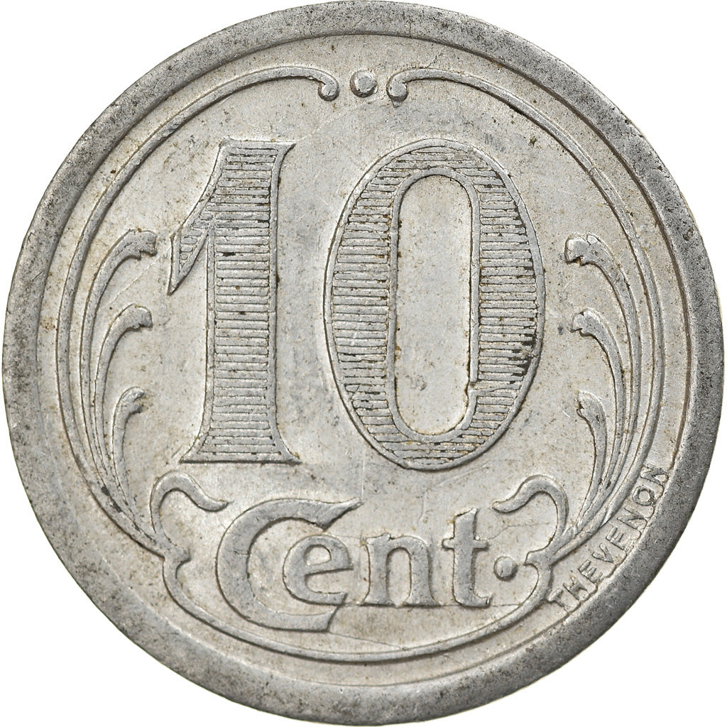 Monnaie, France, Union Commerciale, Ham, 10 Centimes, 1922, TTB+, Aluminium