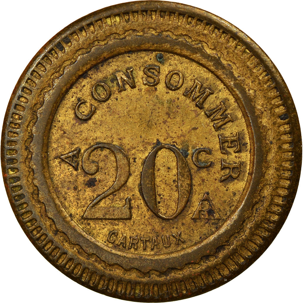 Francja, 20 Centimes, Token 