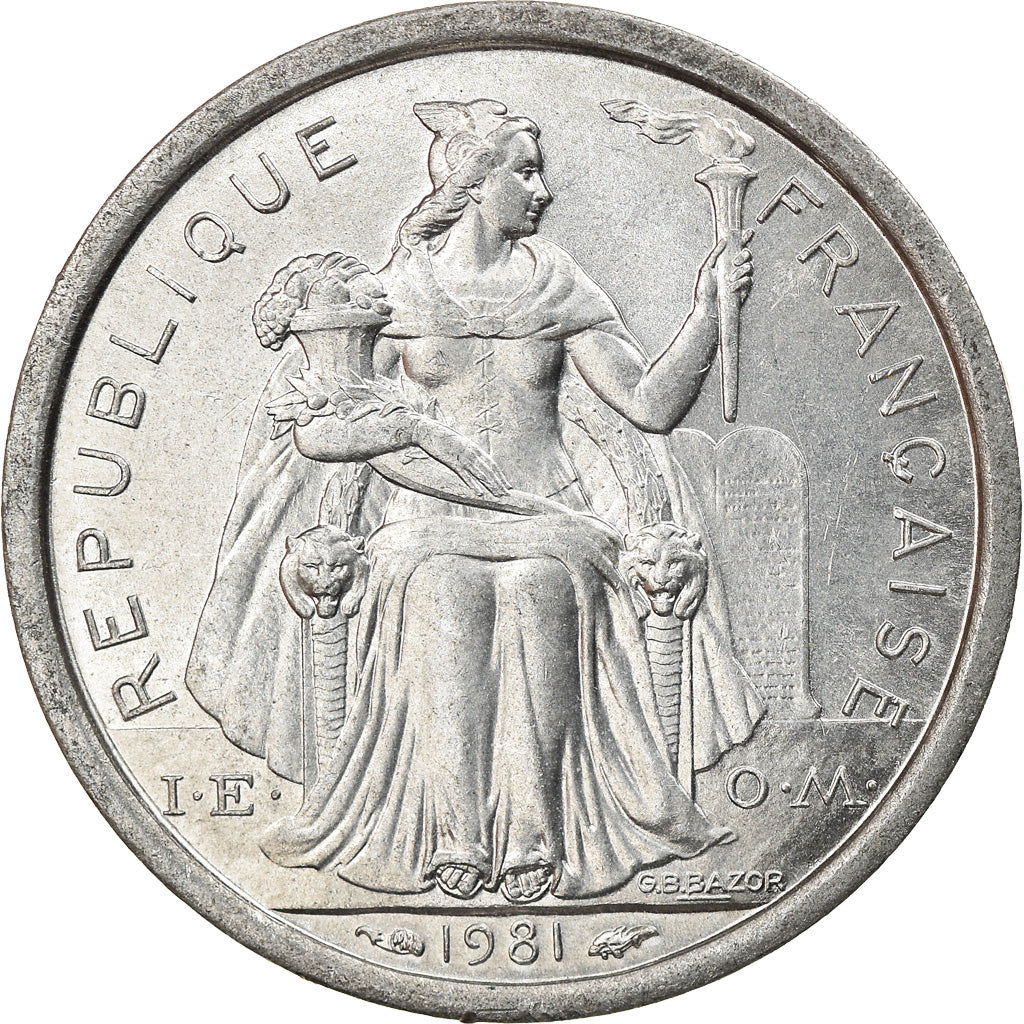 Moneta, Polinesia francese, Franc, 1981, Paris, SPL, Alluminio, KM:11