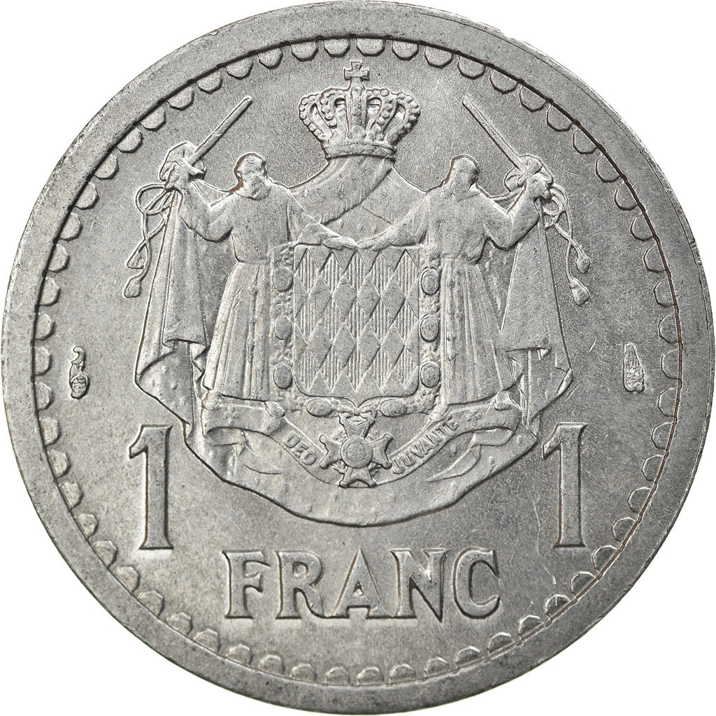 Moneda, Mónaco, Louis II, Franc, Undated (1943), EBC, Aluminio, KM:120