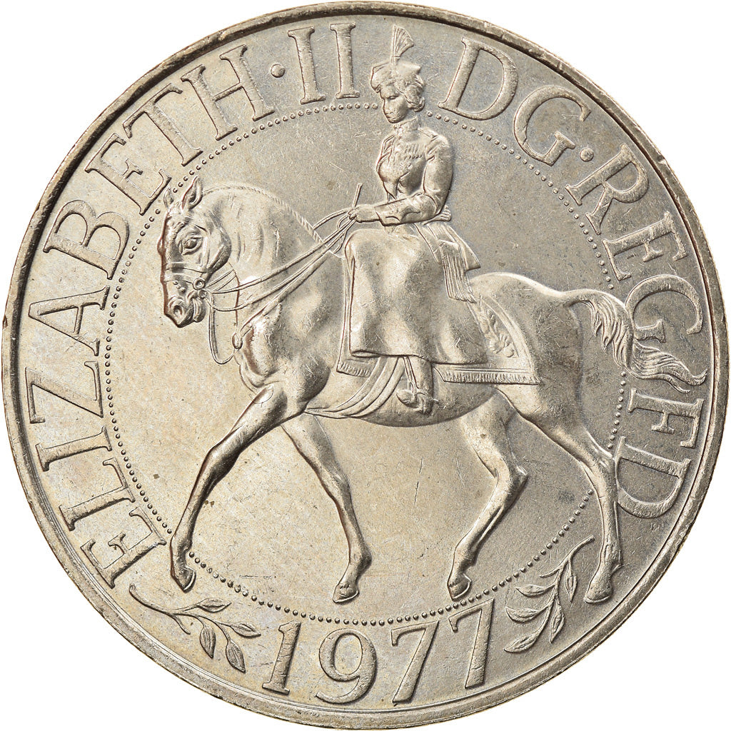 Coin, Great Britain, Elizabeth II, 25 New Pence, 1977, MS(63), Copper-nickel