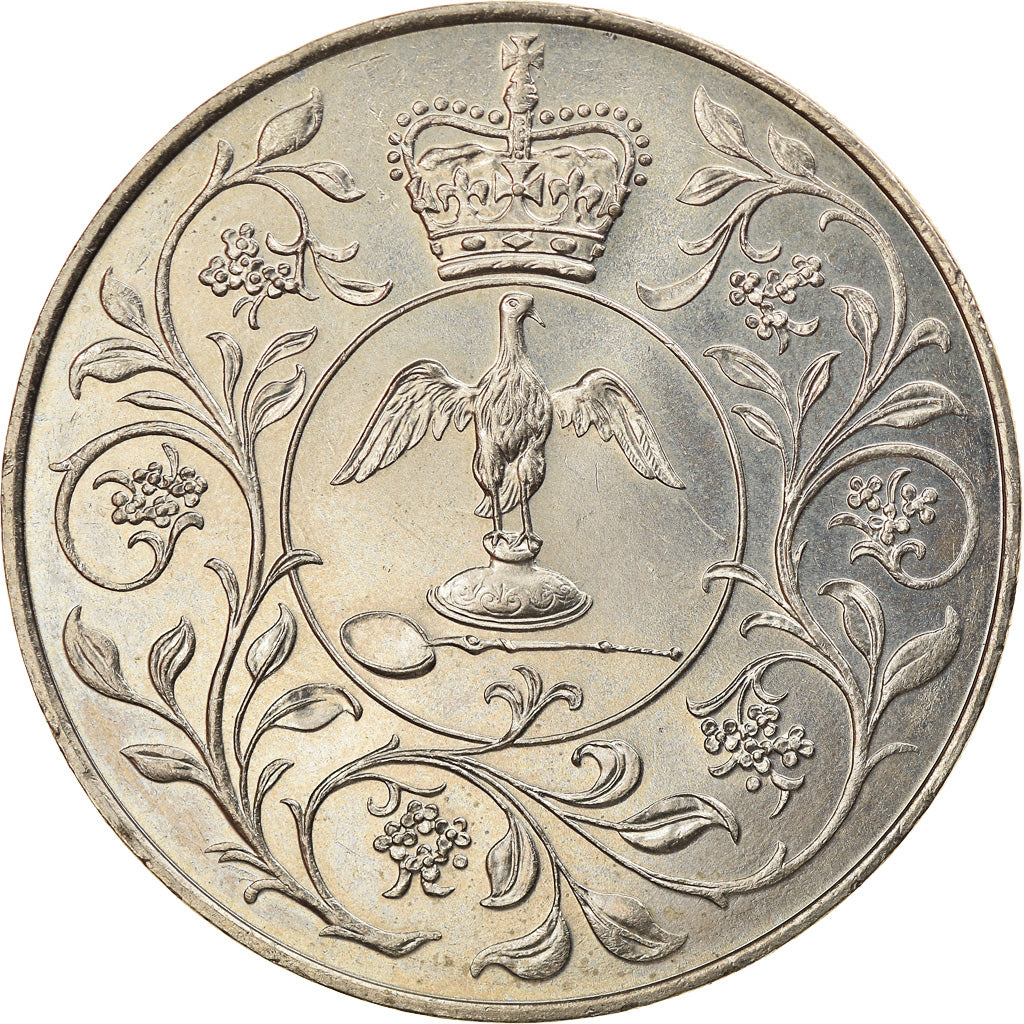 Coin, Great Britain, Elizabeth II, 25 New Pence, 1977, MS(63), Copper-nickel