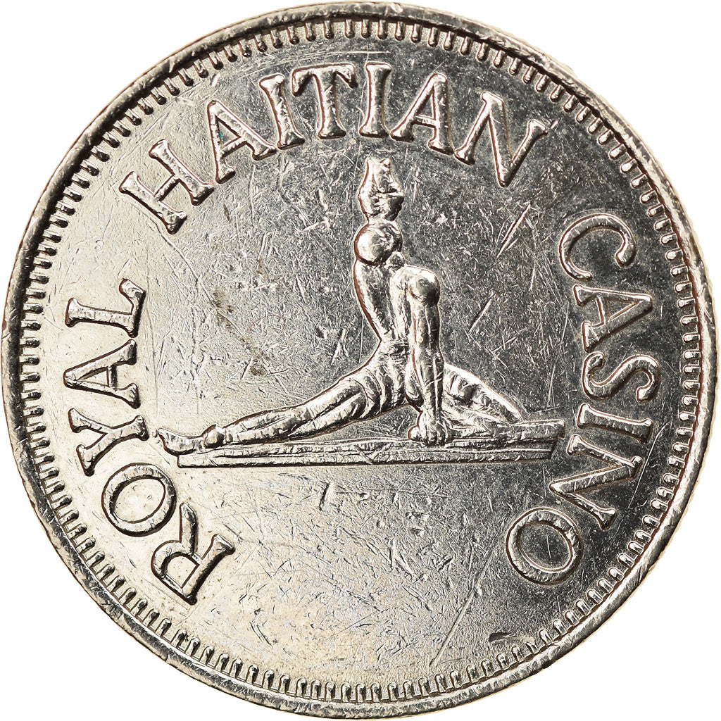Haïti, Jeton de Casino, Royal Haitian Casino, 25 Cent Gaming Token, TTB+