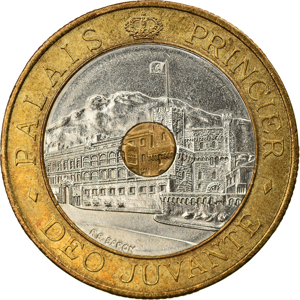 Coin, Monaco, Rainier III, 20 Francs, 1992, AU(55-58), Tri-Metallic, KM:165