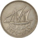Munten, Koeweit, Jabir Ibn Ahmad, 50 Fils, 1979/AH1399, PR, Copper-nickel, KM:13