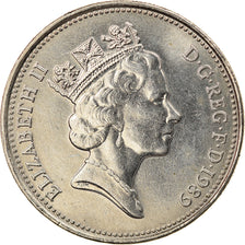 Coin, Great Britain, Elizabeth II, 5 Pence, 1989, MS(63), Copper-nickel, KM:937