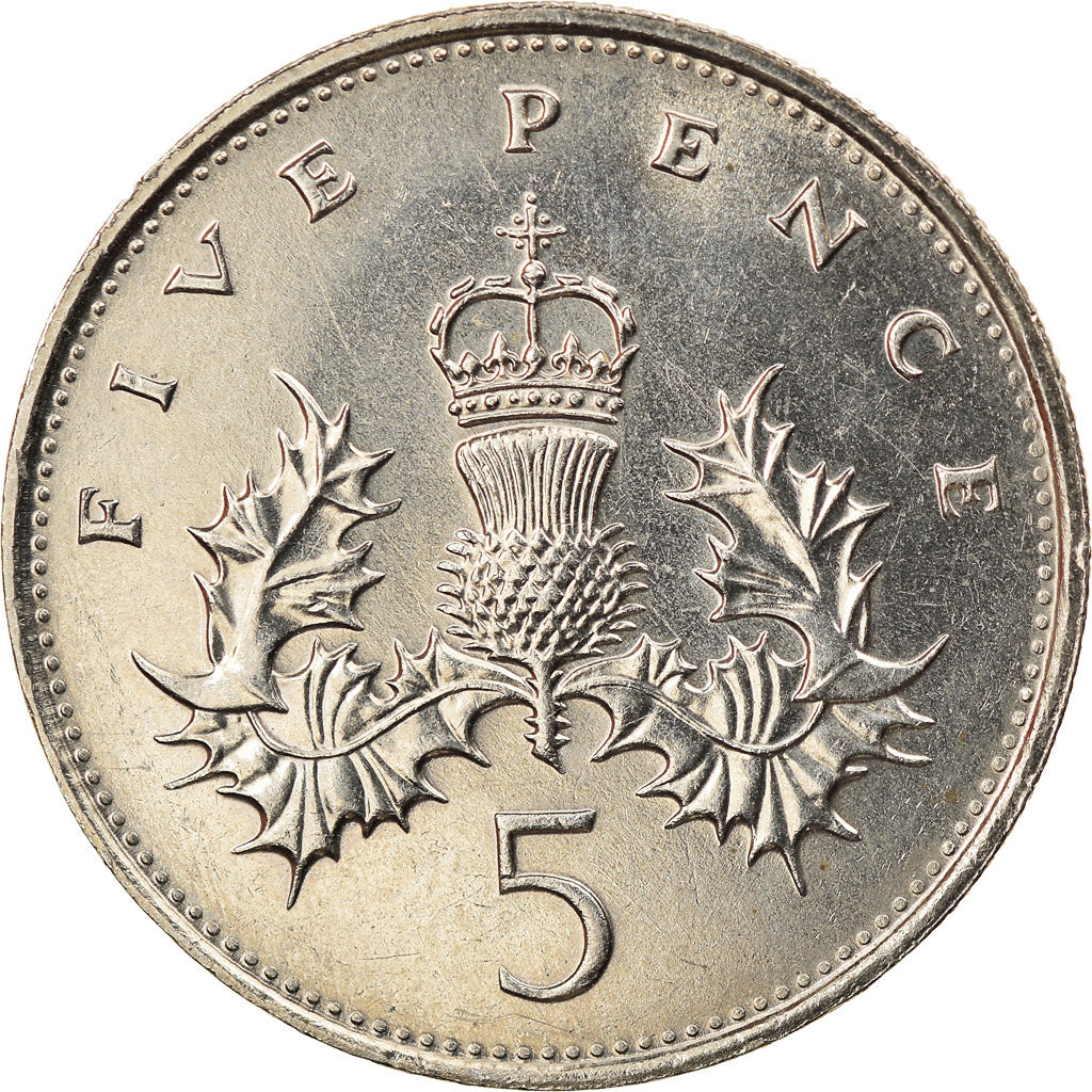 Coin, Great Britain, Elizabeth II, 5 Pence, 1989, MS(63), Copper-nickel, KM:937