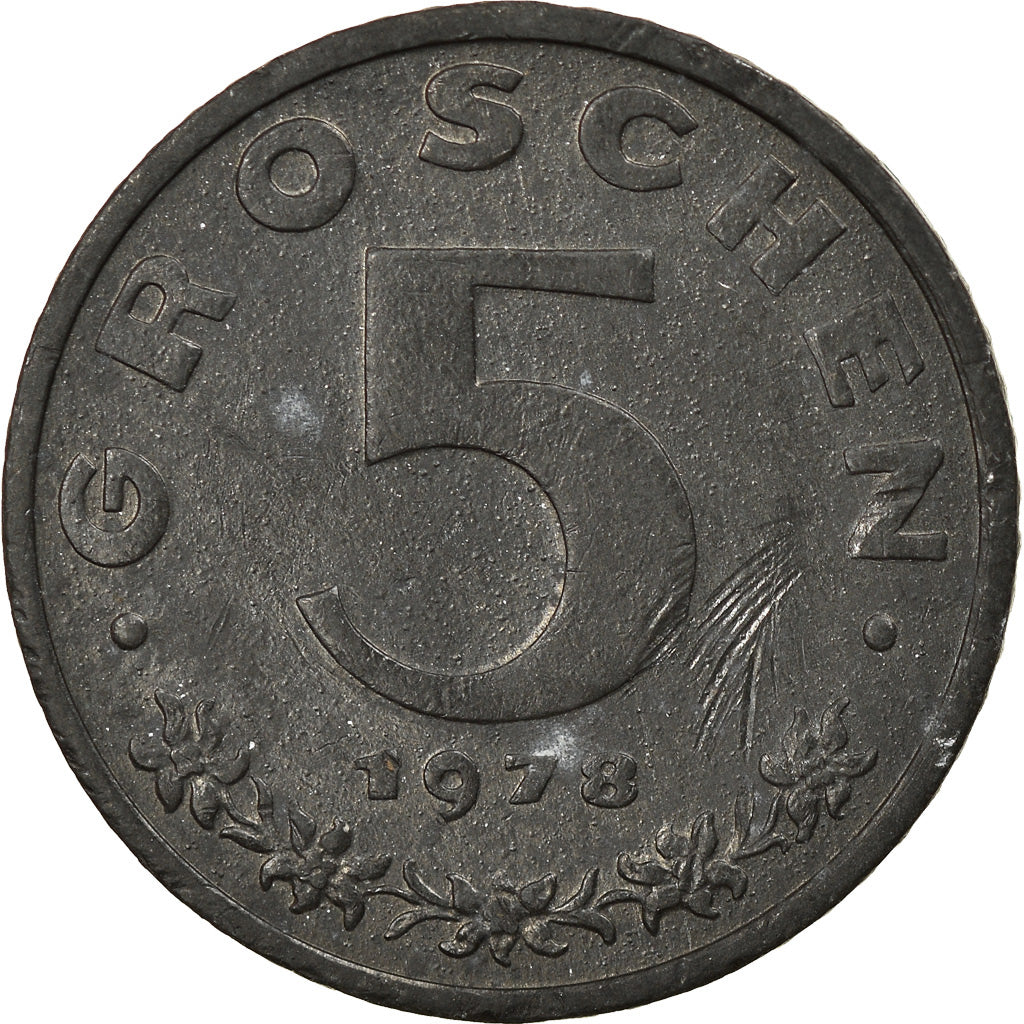 Münze, Österreich, 5 Groschen, 1978, SS+, Zinc, KM:2875