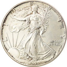 Coin, United States, Dollar, 1993, Philadelphia, 1 Oz, MS(60-62), Silver, KM:273