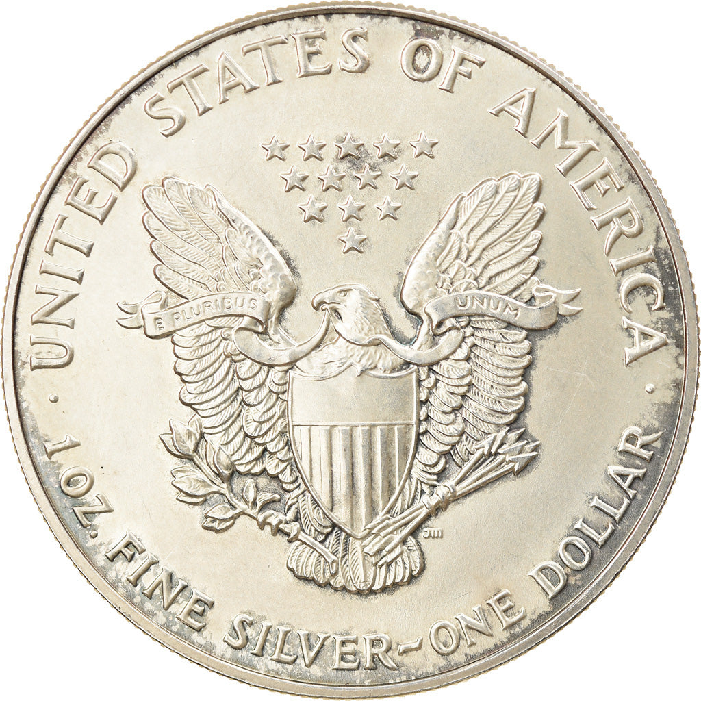 Coin, United States, Dollar, 1993, Philadelphia, 1 Oz, MS(60-62), Silver, KM:273