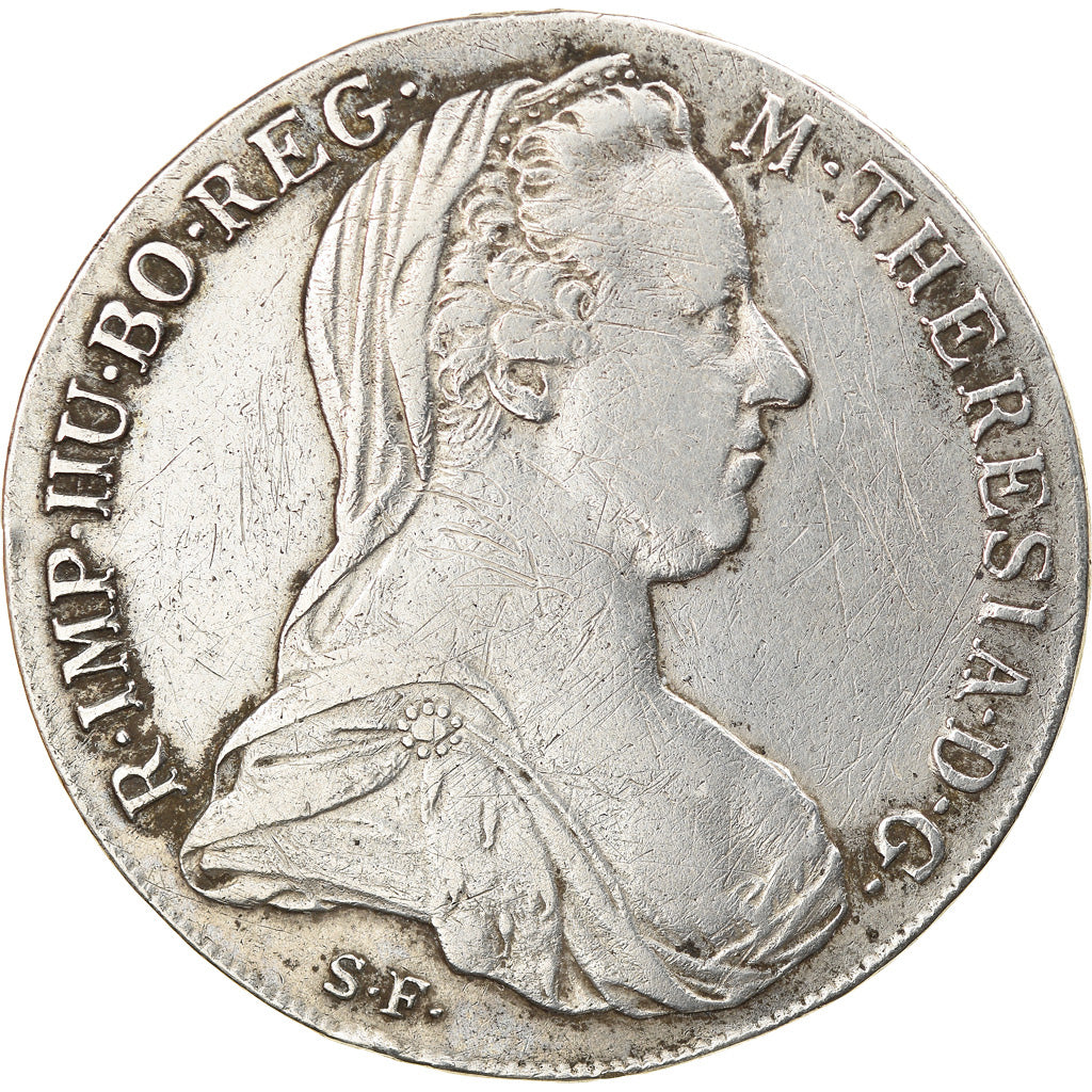Coin, Austria, Joseph II, Thaler, 1780, Vienna, Restrike, VF(30-35), Silver