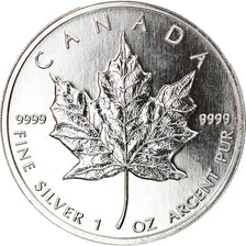 Münze, Kanada, Elizabeth II, Maple Leaf, 5 Dollars, 1997, 1 Oz, UNZ, Silber
