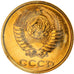 Coin, Russia, 2 Kopeks, 1989, Leningrad, MS(65-70), Brass, KM:127a