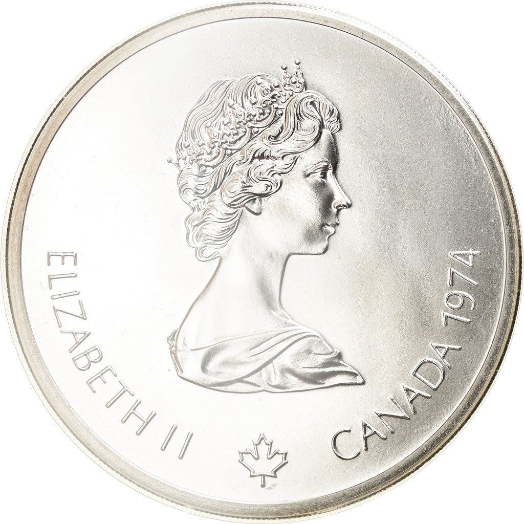 Monnaie, Canada, Elizabeth II, Cycling, 10 Dollars, 1974, Ottawa, FDC, Argent