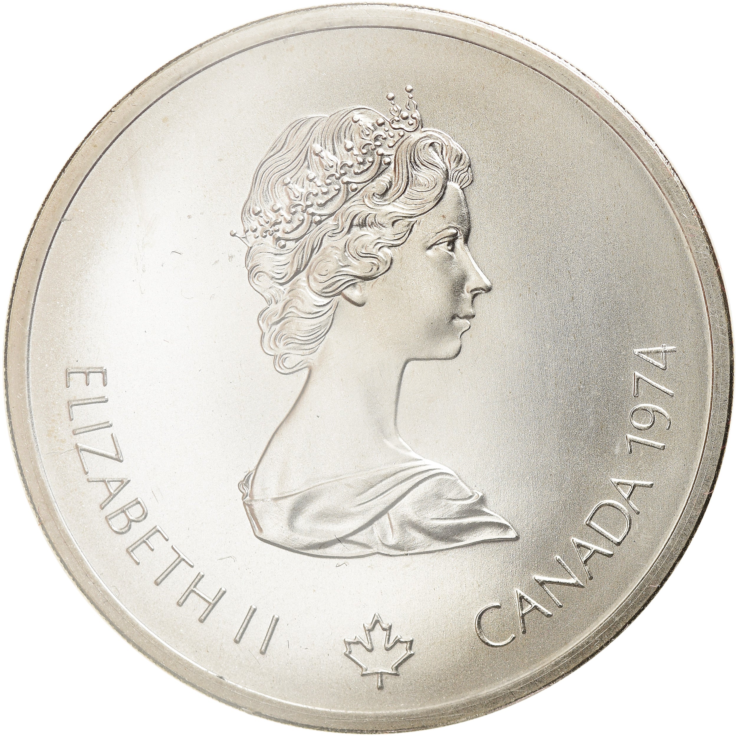 Coin, Canada, Elizabeth II, Lacrosse, 10 Dollars, 1974, Ottawa, MS(65-70)