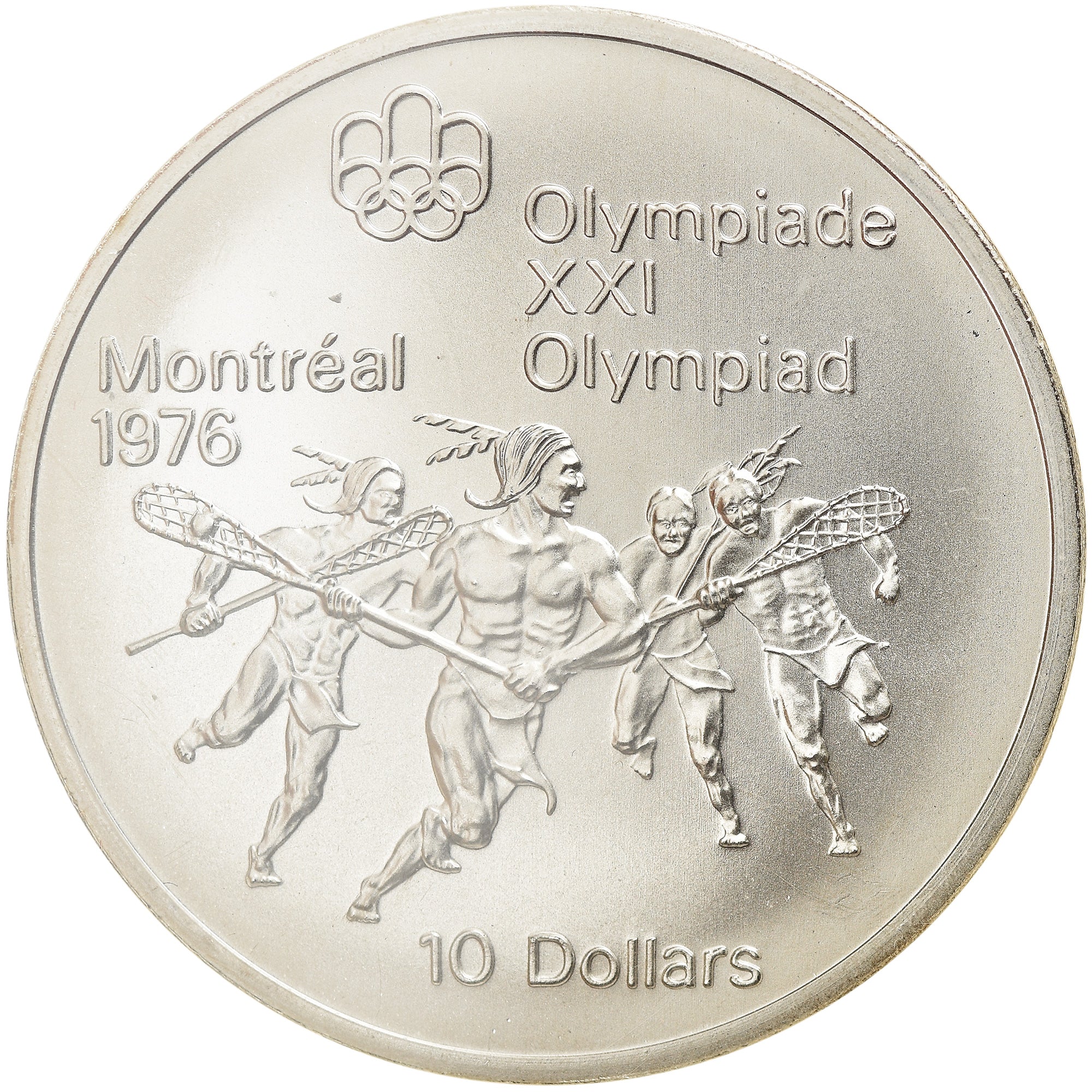 Coin, Canada, Elizabeth II, Lacrosse, 10 Dollars, 1974, Ottawa, MS(65-70)