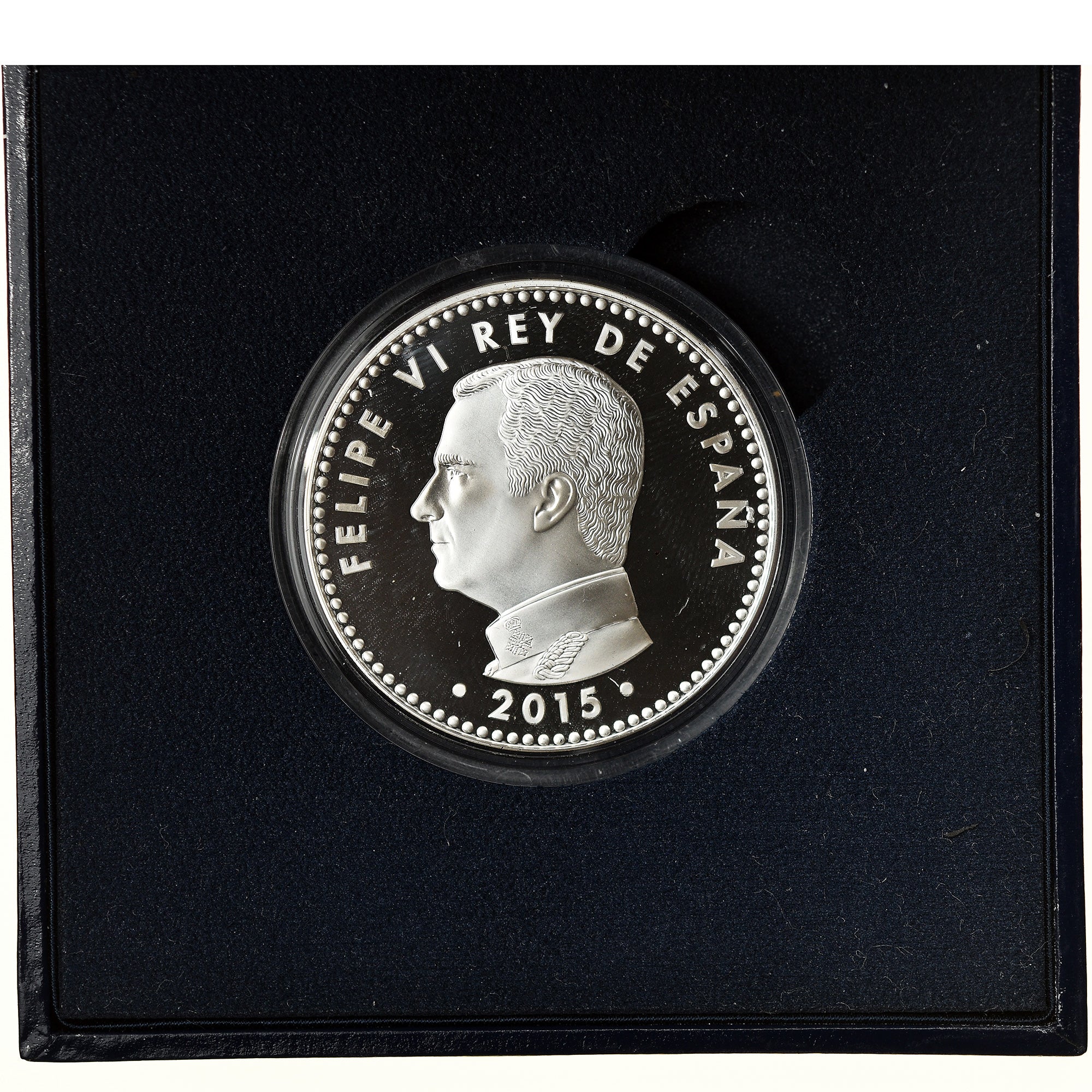 Espanha, 10 Euro, 70 Years of peace in Europe, 2015, Madrid, MS(65-70), Prata
