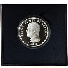 Espanha, 10 Euro, 70 Years of peace in Europe, 2015, Madrid, MS(65-70), Prata