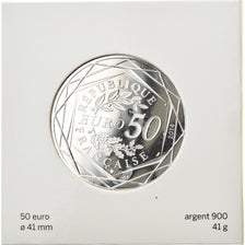França, Monnaie de Paris, 50 Euro, Paix, Sempé, 2014, Paris, MS(65-70), Prata