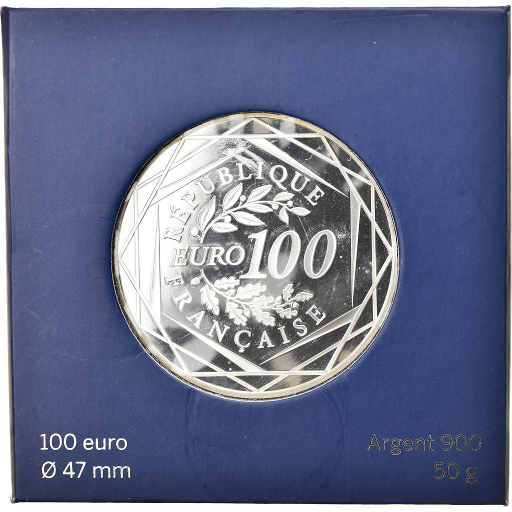 France, Monnaie de Paris, 100 Euro, Coq, 2015, Paris, FDC, Argent, Gadoury:EU729