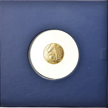 França, Monnaie de Paris, 100 Euro, UEFA Euro, 2016, Paris, MS(65-70), Dourado