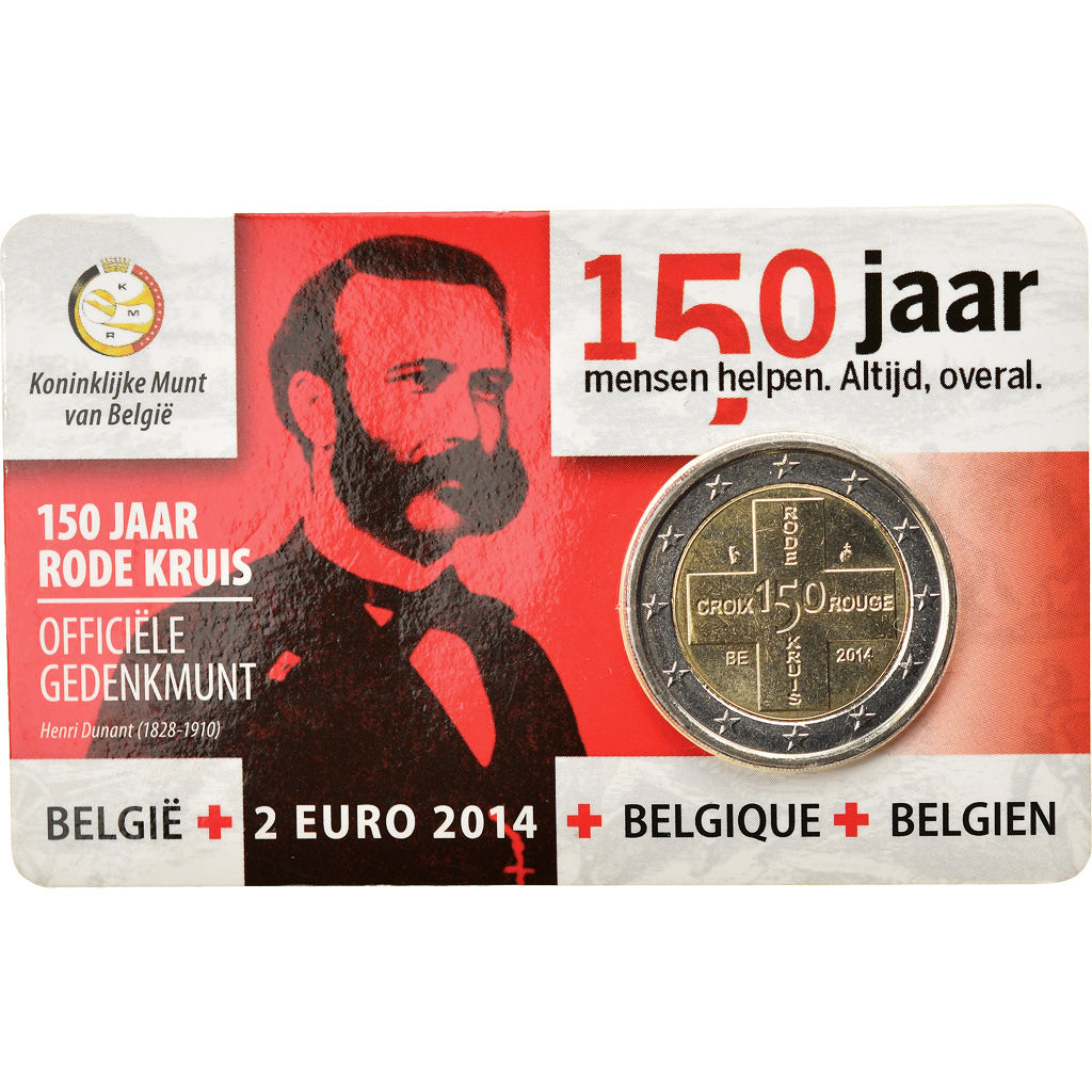 Belgio, 2 Euro, Belgian Red Cross, 2014, FDC, Bi-metallico