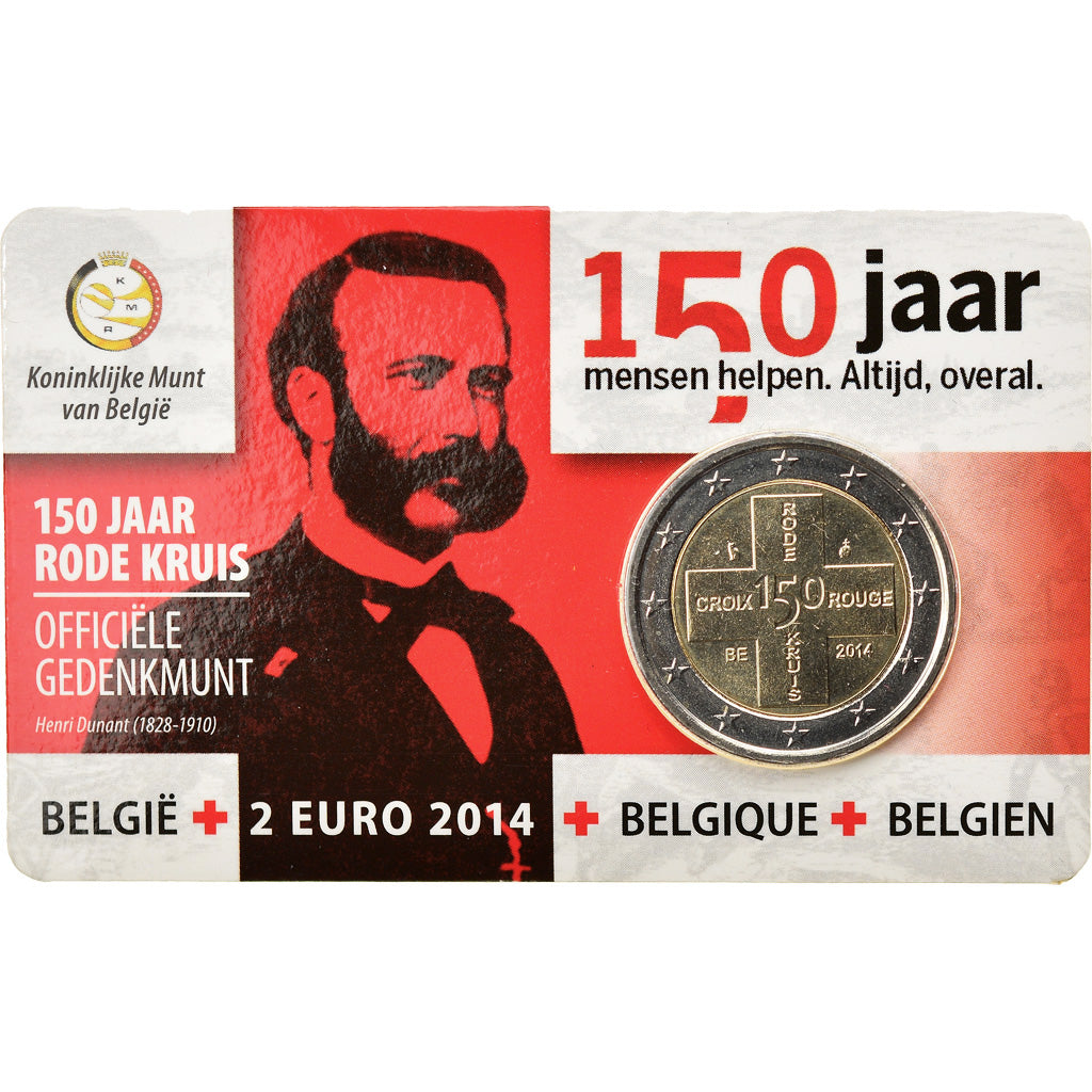 Belgium, 2 Euro, Belgian Red Cross, 2014, MS(65-70), Bi-Metallic