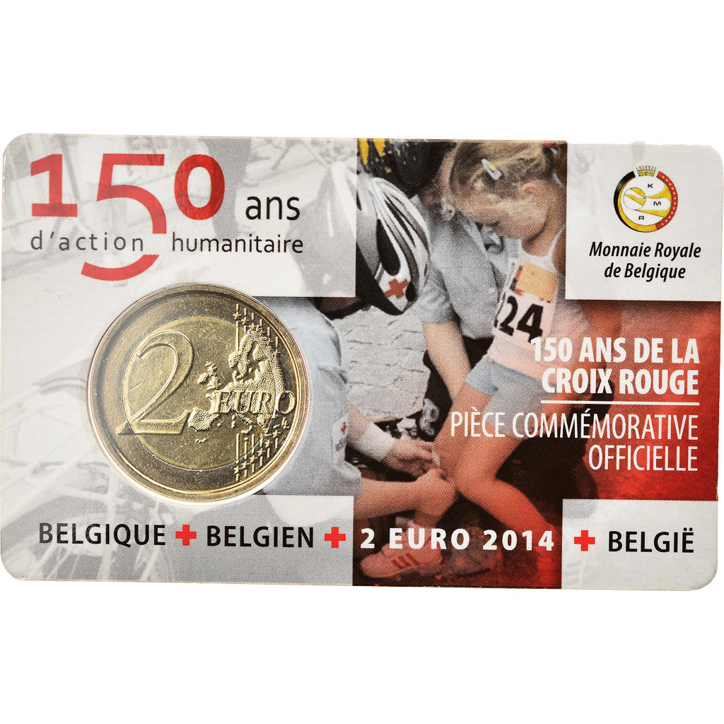 Belgium, 2 Euro, Belgian Red Cross, 2014, MS(65-70), Bi-Metallic