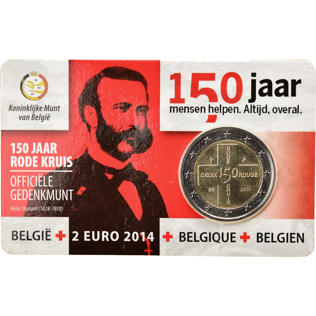 Belgium, 2 Euro, Belgian Red Cross, 2014, MS(65-70), Bi-Metallic