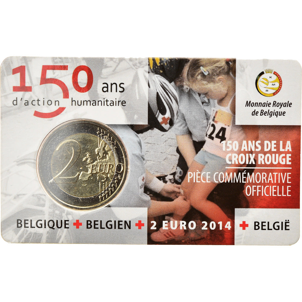 Belgium, 2 Euro, Belgian Red Cross, 2014, MS(65-70), Bi-Metallic