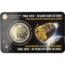 Belgium, 2 Euro, Satellite ESRO - 2B, 2018, Dutch Text, MS(65-70), Bi-Metallic