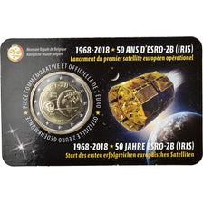 Belgium, 2 Euro, Satellite ESRO - 2B, 2018, French Text, MS(65-70), Bi-Metallic