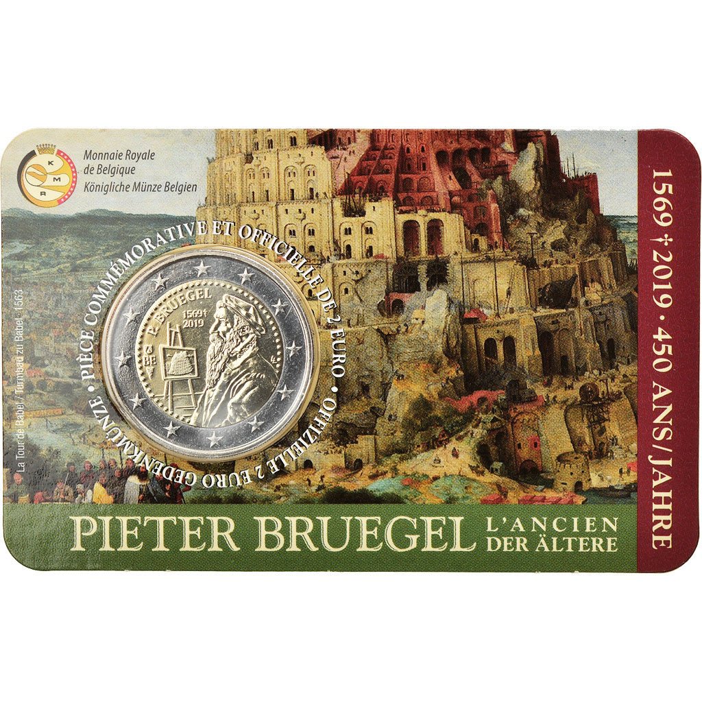 Belgium, 2 Euro, Pieter Bruegel the Elder, 2019, French Text, MS(65-70)