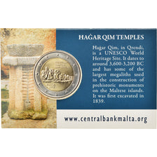 Malta, 2 Euro, Ħaġar Qim Temples, 2017, FDC, Bimetálico