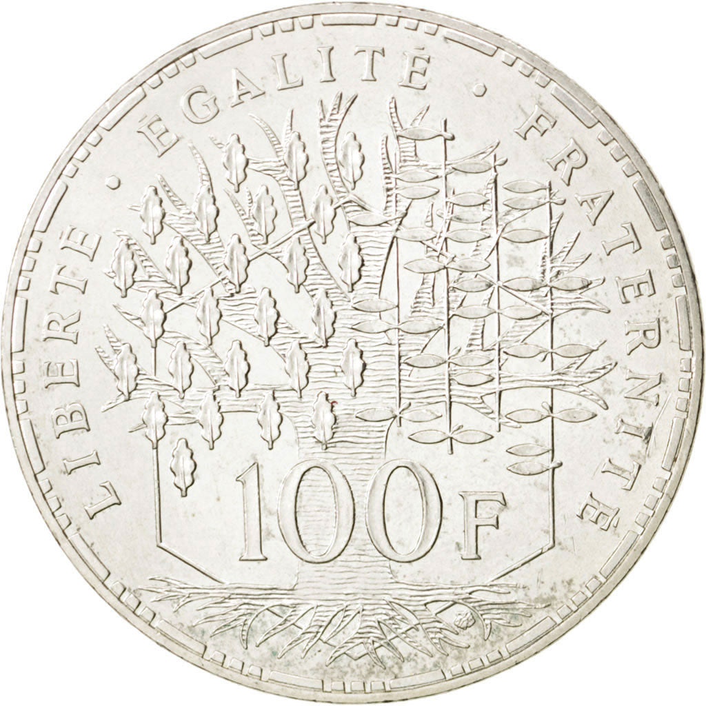 FRANCE, Panthéon, 100 Francs, 1996, Paris, KM #951.1, MS(63), Silver, Gadoury #.