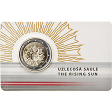Latvia, 2 Euro, The rising sun, 2019, MS(65-70), Bi-Metallic