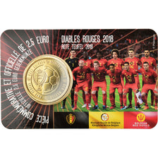 Belgium, 2-1/2 Euro, Red Devils, 2018, French Text, MS(65-70), Bi-Metallic