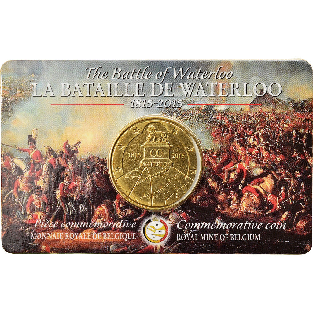 Belgium, 2-1/2 Euro, Bicentenary Battle of Waterloo, 2015, MS(65-70), Brass