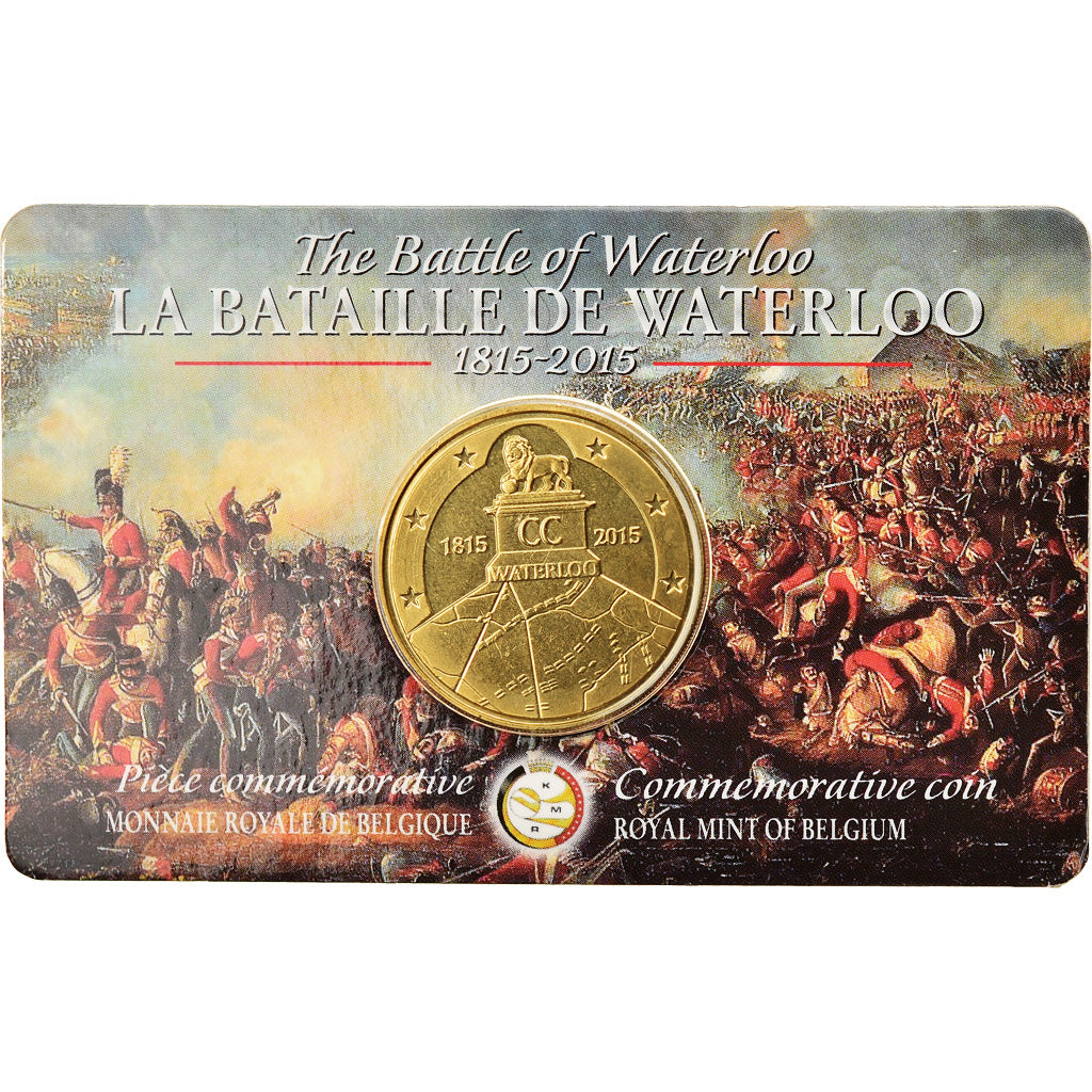 Belgium, 2-1/2 Euro, Bicentenary Battle of Waterloo, 2015, MS(65-70), Brass