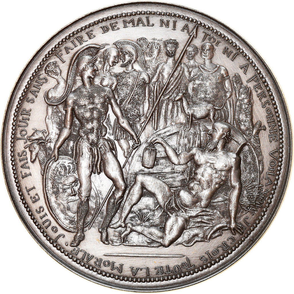 France, Medal, Nicolas Sébastien Roch de Chamfort, Académie Française, 1971